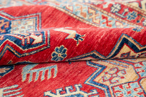 Kazak Red Hand Knotted 611 X 92 Area Rug 700-143515 Image 6