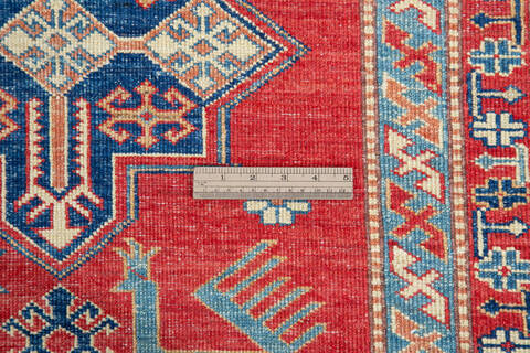 Kazak Red Hand Knotted 611 X 92 Area Rug 700-143515 Image 7