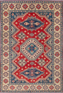 Kazak Red Hand Knotted 6'7" X 9'8"  Area Rug 700-143517
