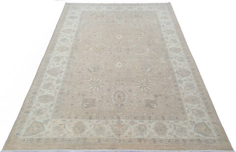 Chobi Beige Hand Knotted 65 X 94 Area Rug 700-143520 Image 1