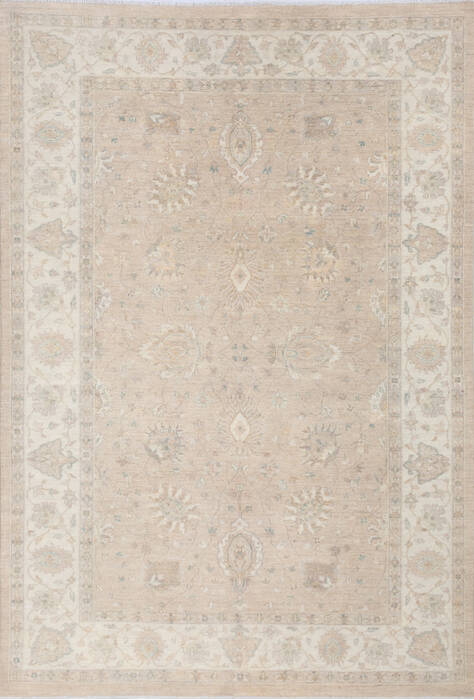 Chobi Beige Hand Knotted 65 X 94 Area Rug 700-143520 Image 0