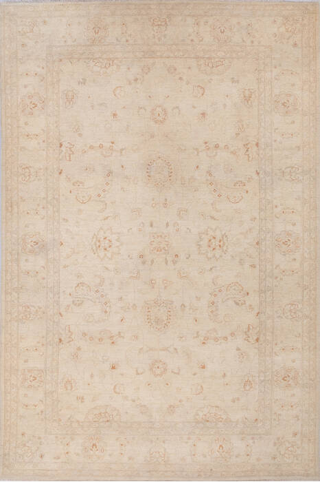 Chobi Beige Hand Knotted 69 X 101 Area Rug 700-143522 Image 0
