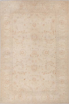 Chobi Beige Hand Knotted 6'9" X 10'1"  Area Rug 700-143522