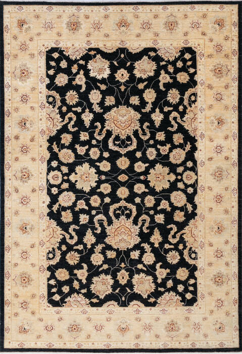 Chobi Black Hand Knotted 66 X 95 Area Rug 700-143525 Image 0