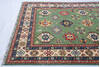 Kazak Green Hand Knotted 56 X 79 Area Rug 700-143532 Thumb 3