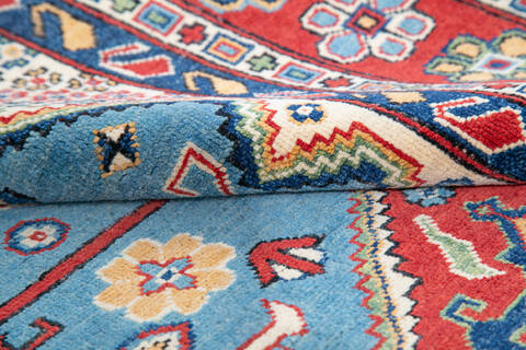 Kazak Blue Hand Knotted 55 X 710 Area Rug 700-143533 Image 5