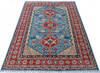 Kazak Blue Hand Knotted 55 X 710  Area Rug 700-143533 Thumb 1