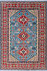 Kazak Blue Hand Knotted 55 X 710  Area Rug 700-143533 Thumb 0