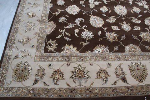 Jaipur Brown Hand Knotted 100 X 143 Area Rug 905-143542 Image 2