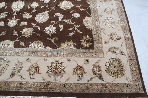 Jaipur Brown Hand Knotted 100 X 143 Area Rug 905-143542 Image 3