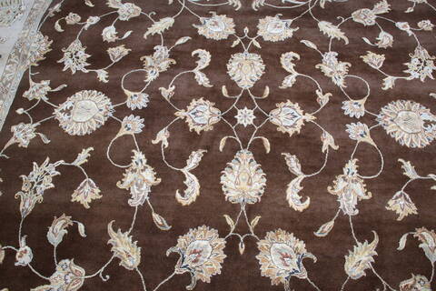 Jaipur Brown Hand Knotted 100 X 143 Area Rug 905-143542 Image 4