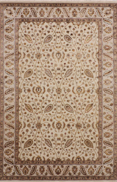 Jaipur Beige Hand Knotted 60 X 91 Area Rug 905-143545 Image 0