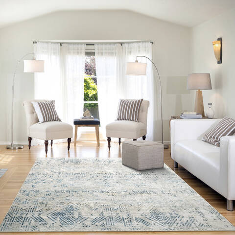 Dynamic ALEA ANGELO SURMELIS Blue 53 X 77 Area Rug AG691803850 801-143564 Image 3