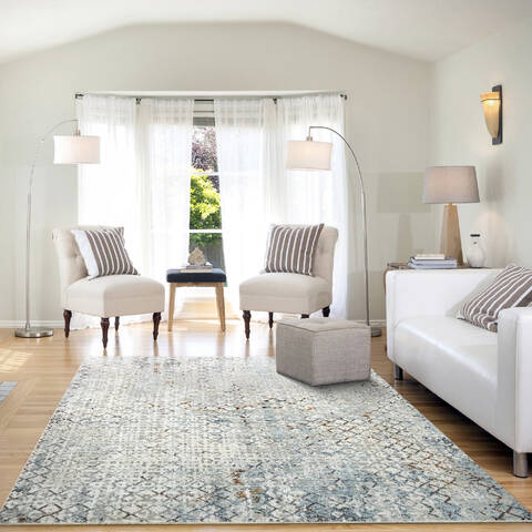 Dynamic ALEA ANGELO SURMELIS Blue 53 X 77 Area Rug AG691805858 801-143567 Image 3