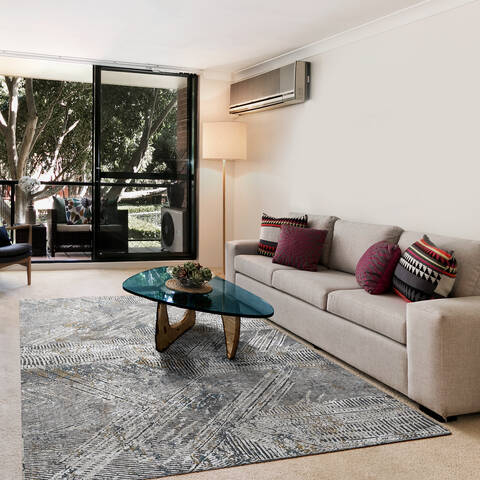 Dynamic AMARA Grey Runner 22 X 77 Area Rug AQ287460900 801-143594 Image 1