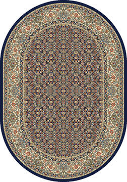 Dynamic ANCIENT GARDEN Blue Oval 7x9 ft  Carpet 143659