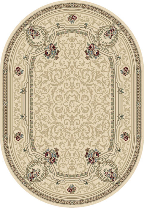 Dynamic ANCIENT GARDEN Beige Oval 67 X 96 Area Rug ANOV71057091646 801-143661 Image 0