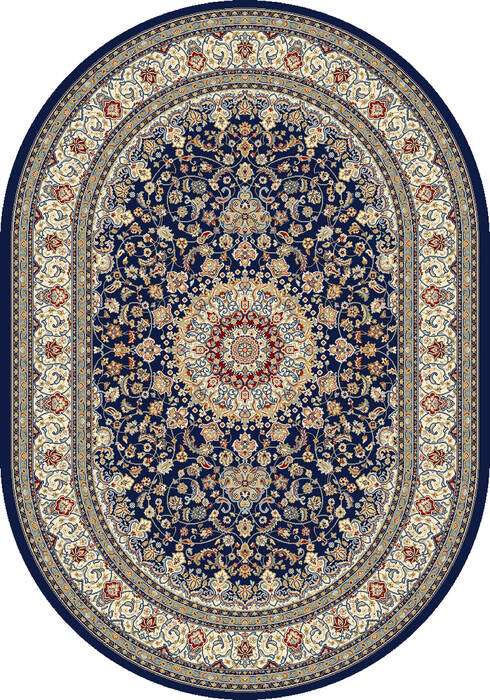 Dynamic ANCIENT GARDEN Blue Oval 67 X 96 Area Rug ANOV71057119343 801-143664 Image 0