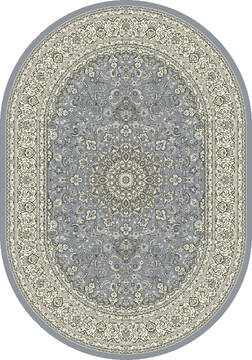 Dynamic ANCIENT GARDEN Blue Oval 7x9 ft  Carpet 143665