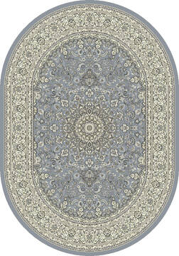 Dynamic ANCIENT GARDEN Blue Oval 7x9 ft  Carpet 143665