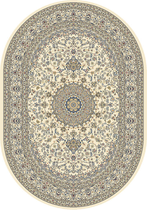 Dynamic ANCIENT GARDEN Beige Oval 67 X 96 Area Rug ANOV71057119646 801-143667 Image 0