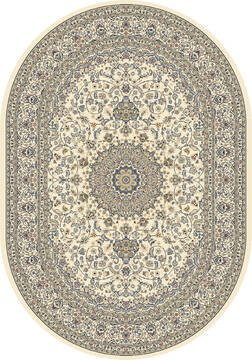 Dynamic ANCIENT GARDEN Beige Oval 7x9 ft  Carpet 143667