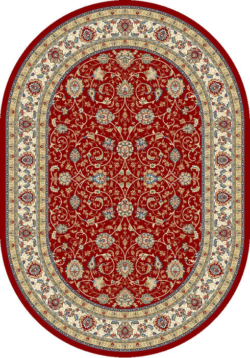 Dynamic ANCIENT GARDEN Red Oval 67 X 96 Area Rug ANOV71057120146 801-143670 Image 0