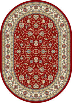 Dynamic ANCIENT GARDEN Red Oval 7x9 ft  Carpet 143670