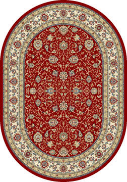 Dynamic ANCIENT GARDEN Red Oval 7x9 ft  Carpet 143670