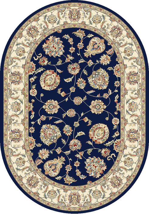 Dynamic ANCIENT GARDEN Blue Oval 67 X 96 Area Rug ANOV71057365346 801-143674 Image 0