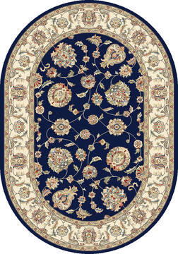 Dynamic ANCIENT GARDEN Blue Oval 7x9 ft  Carpet 143674