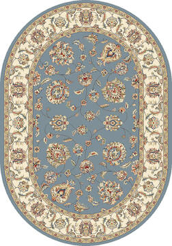 Dynamic ANCIENT GARDEN Blue Oval 7x9 ft  Carpet 143676