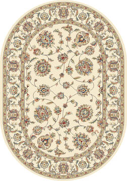 Dynamic ANCIENT GARDEN Beige Oval 7x9 ft  Carpet 143677