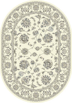 Dynamic ANCIENT GARDEN Beige Oval 6'7" X 9'6" Area Rug ANOV71057365666 801-143678