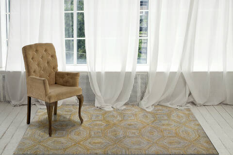 Dynamic ARIANA Yellow 80 X 110 Area Rug AC9128181790 801-143687 Image 3