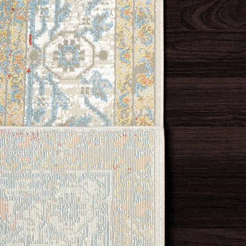 Dynamic LEDA White Runner 22 X 77 Area Rug LD289869159 801-143971 Image 1