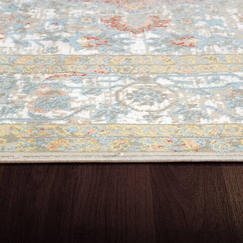 Dynamic LEDA White Runner 22 X 77 Area Rug LD289869159 801-143971 Image 2