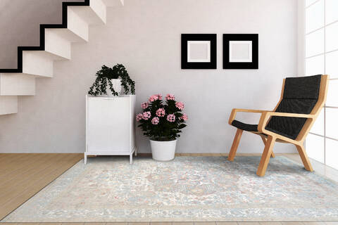 Dynamic LEDA White Runner 22 X 77 Area Rug LD289869159 801-143971 Image 3