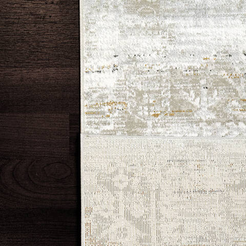 Dynamic LEDA White Runner 22 X 77 Area Rug LD289873109 801-143973 Image 1