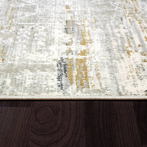 Dynamic LEDA White Runner 22 X 77 Area Rug LD289873109 801-143973 Image 2