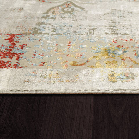 Dynamic LEDA Grey Runner 22 X 77 Area Rug LD289876930 801-143975 Image 2
