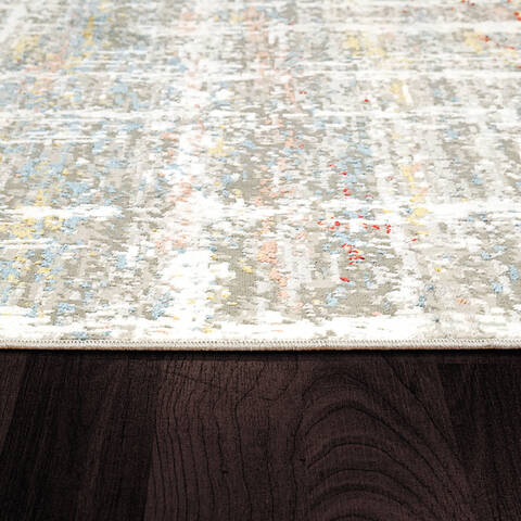 Dynamic LEDA White Runner 22 X 77 Area Rug LD289892150 801-143976 Image 2