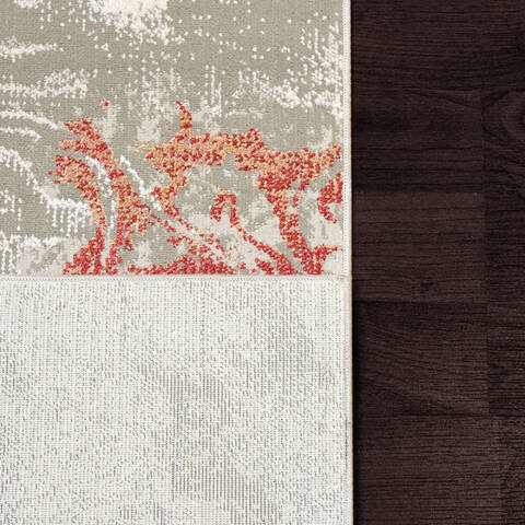 Dynamic LEDA White 67 X 96 Area Rug LD7109874130 801-144002 Image 1