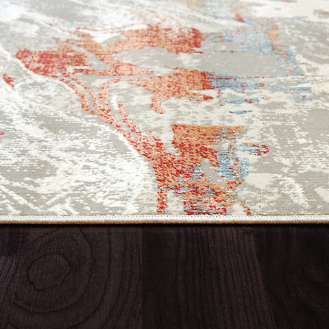 Dynamic LEDA White 67 X 96 Area Rug LD7109874130 801-144002 Image 2