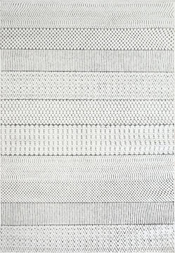 Dynamic LOTUS White Rectangle 3x5 ft  Carpet 144034