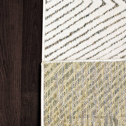 Dynamic LOTUS White 710 X 1010 Area Rug LT9128142190 801-144048 Image 1