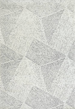 Dynamic LOTUS White Rectangle 8x11 ft  Carpet 144050