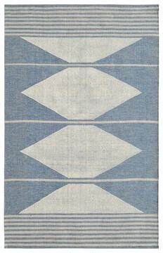 Dynamic OAK Blue Rectangle 4x6 ft  Carpet 144185