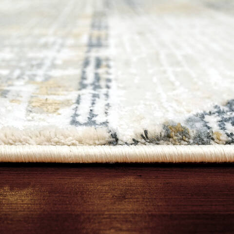Dynamic QUARTZ White Runner 22 X 77 Area Rug QU2827072155 801-144205 Image 2