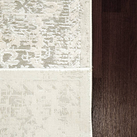Dynamic QUARTZ Grey 90 X 1210 Area Rug QU101427073100 801-144236 Image 1